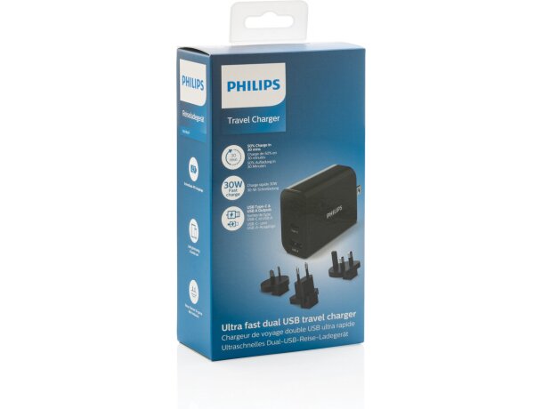 Cargador de viaje PD ultrarrápido Philips Negro detalle 7