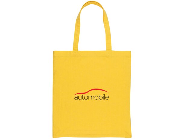 Tote sostenible 100% algodón Impact Aware Amarillo detalle 21