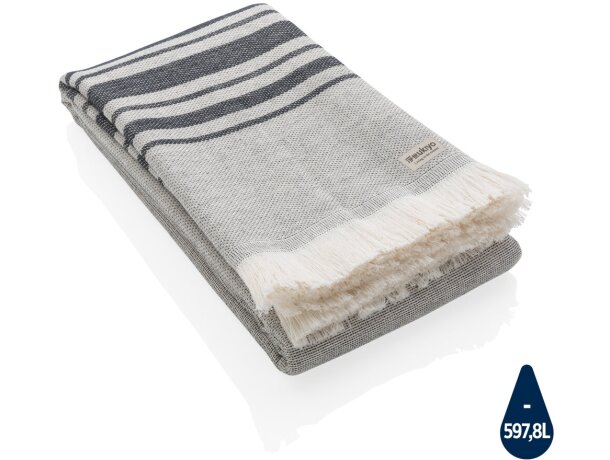 Pareo Yumiko AWARE algodón reciclado secado rápido playa yoga Rosa detalle 26