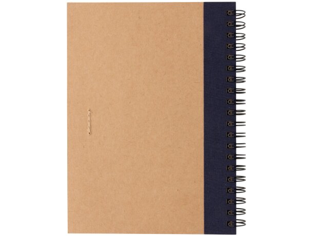 Cuaderno de espiral kraft con bolígrafo Azul detalle 17