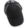 Gorra 5 paneles de algodón cepillado 190 gr Impact AWARE ™ Negro detalle 6