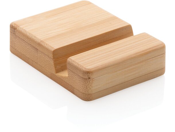 Soporte Vire de bambú para smartphones y videollamadas Marron detalle 6