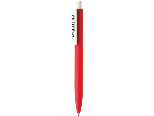 Bolígrafo suave X3 Rojo/blanco detalle 33