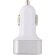 Cargador de coche rápido 30W con triple salida y PD Blanco detalle 2