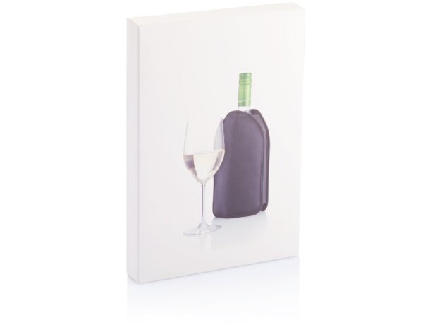 Funda térmica para botellas de vino Negro detalle 2