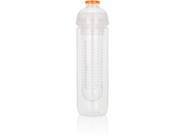 Bidón deportivo con compartimento para frutas de tritán 500ml Naranja detalle 20