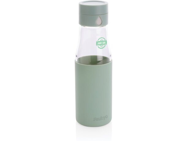 Botella de hidratación de vidrio Ukiyo con funda Verde detalle 28