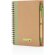 Libreta de anillas con hojas a rayas y bolígrafo kraft de cartón reciclado Verde detalle 26