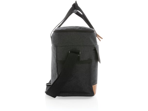 Bolsa termica publicitaria algodón reciclado Negro detalle 11