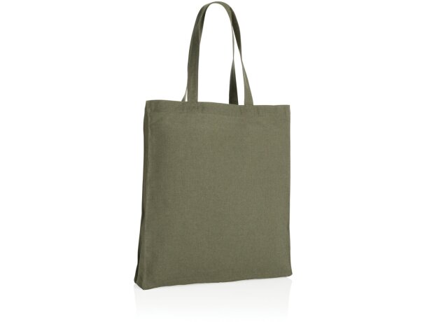 Tote sostenible 100% algodón Impact Aware Verde detalle 25
