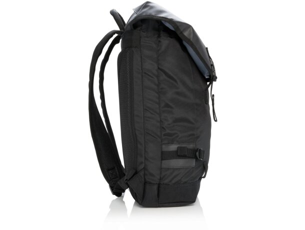 Mochila para portátil 17 con funda para tablet para poliéster Deluxe Negro detalle 2
