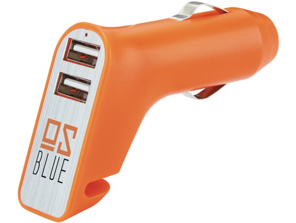 Cargador multifunción para el coche con usb Naranja/plata detalle 6