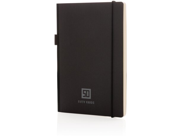 Libreta lujosa A5 FSC® de tapa dura Negro detalle 7