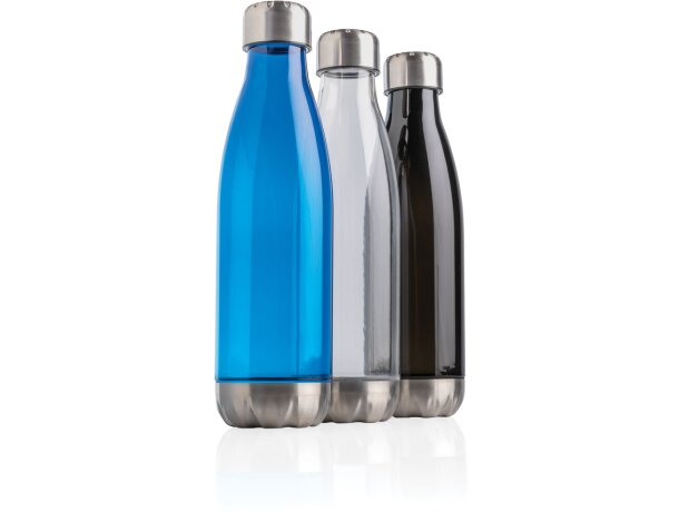 Botella de agua estanca con tapa de acero inoxidable. Azul detalle 11