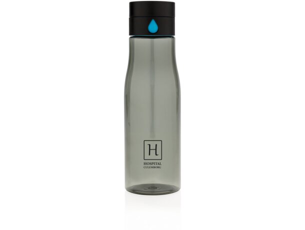 Botella tritan antigoteo de hidratación Aqua Negro detalle 4
