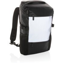 Mochila para portátil personalizada Chosei reflectante PU visibilidad nocturna