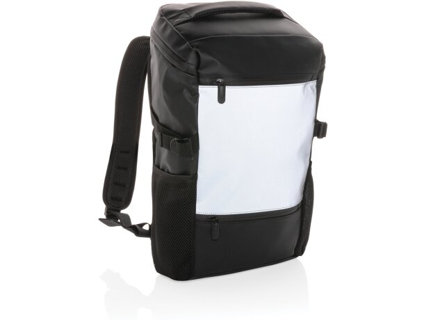 Mochila Chosei reflectante 15,6 pulgadas corporativas seguridad Negro detalle 8