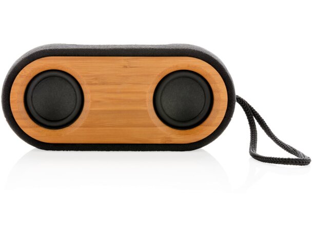 Altavoz doble Bamboo X Negro/marron detalle 2