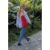 Tote sostenible 100% algodón Impact Aware Rojo detalle 14