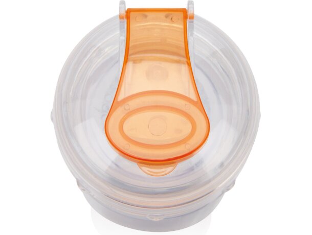 Bidón deportivo con compartimento para frutas de tritán 500ml Naranja detalle 22