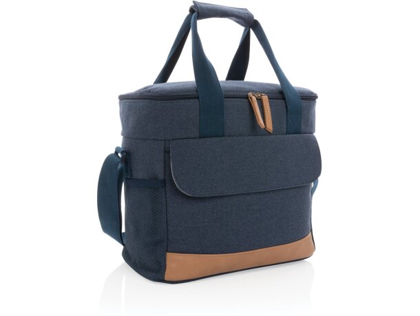 Bolsa termica publicitaria algodón reciclado Azul detalle 30