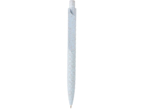 Bolígrafos ecológicos de paja de trigo y abs tinta azul Azul detalle 12