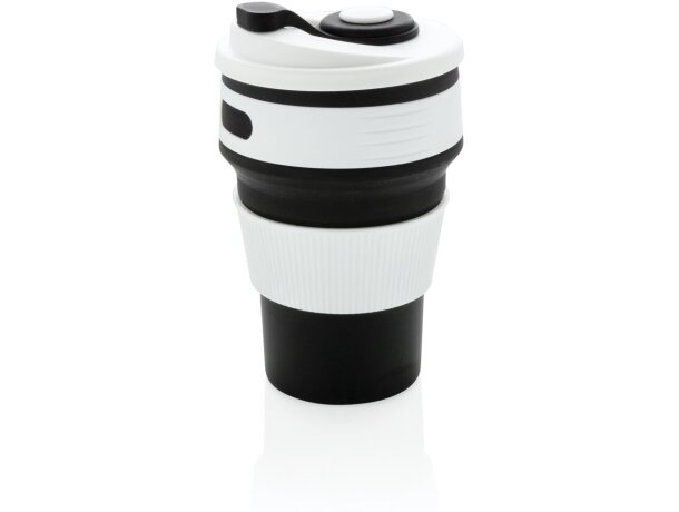 Taza plegable silicona XD Collection 350 ml libre BPA antigoteo Verde detalle 45