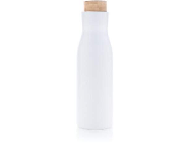 Botella Clima al vacío antigoteo con tapa de acero Blanco detalle 18