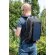 Mochila con panel solar sin PVC Negro/gris detalle 8