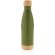 Botella acero inoxidable al vacío con tapa y fondo de bambú Verde detalle 26