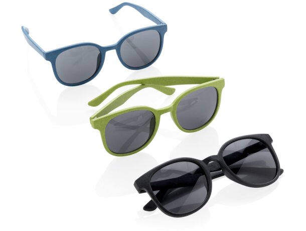 Gafas de sol ecológicas de fibra de paja de trigo ECO Negro detalle 5