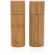 Set de molinillo de sal y pimienta de bambú Ukiyo Marron detalle 3
