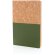 Cuaderno A5 de corcho y kraft Verde