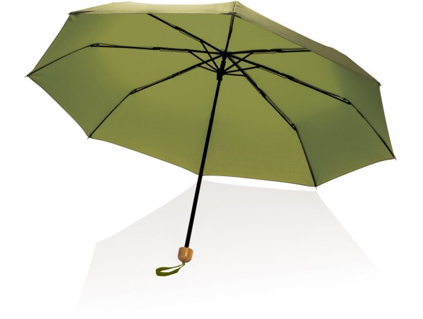 Paraguas Mini RPET 190T de bambú 20.5 economico