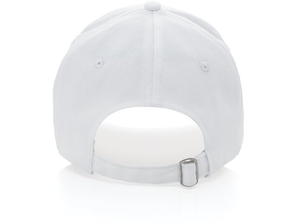 Gorra de algodón reciclado Impact 280gr con trazador AWARE™ Blanco detalle 14