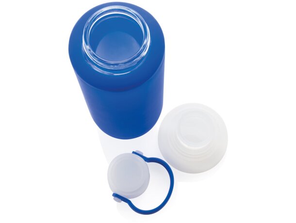 Botella de agua Glass con funda de silicona Azul detalle 10