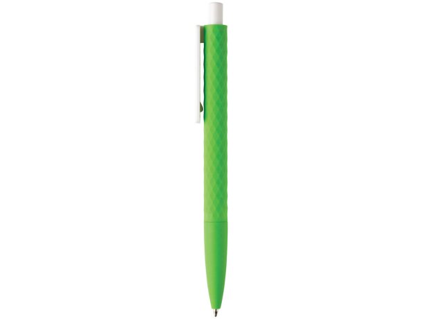 Bolígrafo suave X3 Verde/blanco detalle 55