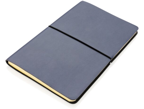 Cuaderno A5 moderno de lujo con tapa blanda Azul marino detalle 8