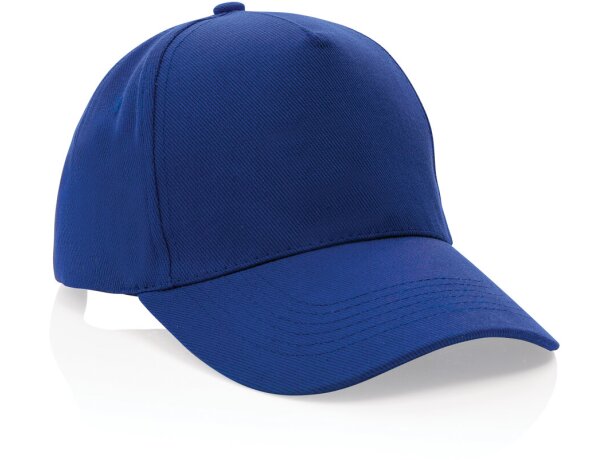 Gorra de algodón reciclado Impact 280gr con trazador AWARE™ Azul detalle 40