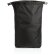 Mochila ecológica con logo hecha de botellas recicladas y ahorro de agua Negro detalle 5