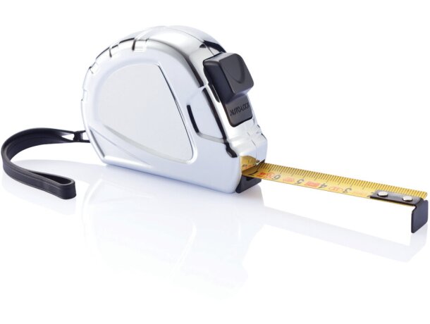 Flexómetros para empresas acero inoxidable metal Plata/negro detalle 3