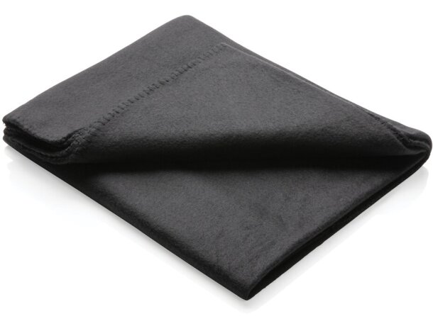 Manta polar Pawtucket personalizada vellón 160g azul con bolsa Azul marino detalle 18