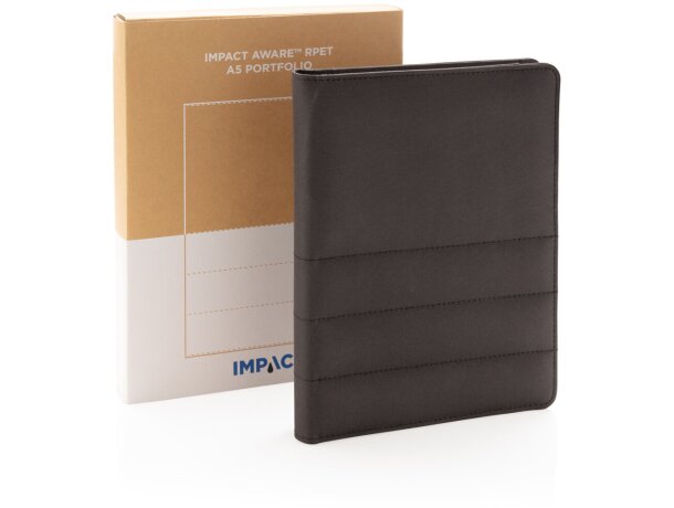 Carpeta Impact AWARE ™ RPET A5 Negro detalle 11