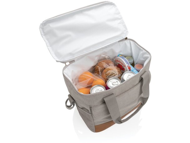 Bolsa termica publicitaria algodón reciclado Gris detalle 18
