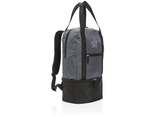 Mochila térmica eva con compartimiento nevera Gris/negro detalle 6