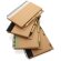 Libreta de anillas con hojas a rayas y bolígrafo kraft de cartón reciclado Verde detalle 27