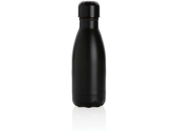 Botella de acero inoxidable al vacío de color sólido 260ml Negro detalle 1