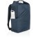 Mochila ecológica con logo hecha de botellas recicladas y ahorro de agua Azul marino detalle 22