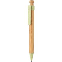 Bolígrafo de bambú con clip de trigo personalizado