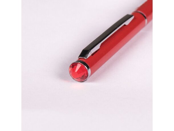Bolígrafo de aluminio con cristal brillante merchandising
